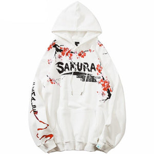 Sakura Fleece Floral Hoodie