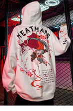 Load image into Gallery viewer, Sakura Fleece Floral Hoodie