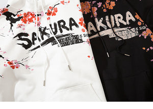 Sakura Fleece Floral Hoodie