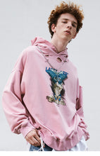 Load image into Gallery viewer, Butterfly Labl Off Distressed Hoodie