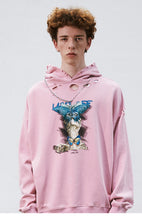 Load image into Gallery viewer, Butterfly Labl Off Distressed Hoodie