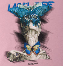 Load image into Gallery viewer, Butterfly Labl Off Distressed Hoodie