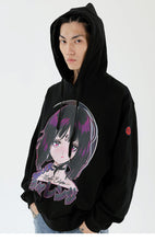 Load image into Gallery viewer, Anime Girl Blackair Hoodie