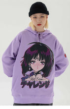 Load image into Gallery viewer, Anime Girl Blackair Hoodie