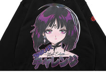 Load image into Gallery viewer, Anime Girl Blackair Hoodie