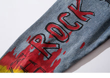 Load image into Gallery viewer, Let&#39;s Rock Skull Denim Jacket