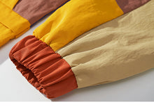 Load image into Gallery viewer, Vintage yellow patch style Hooded Windbreaker